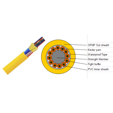 Câble optique à fibre optique intérieur intégral de 144 fils